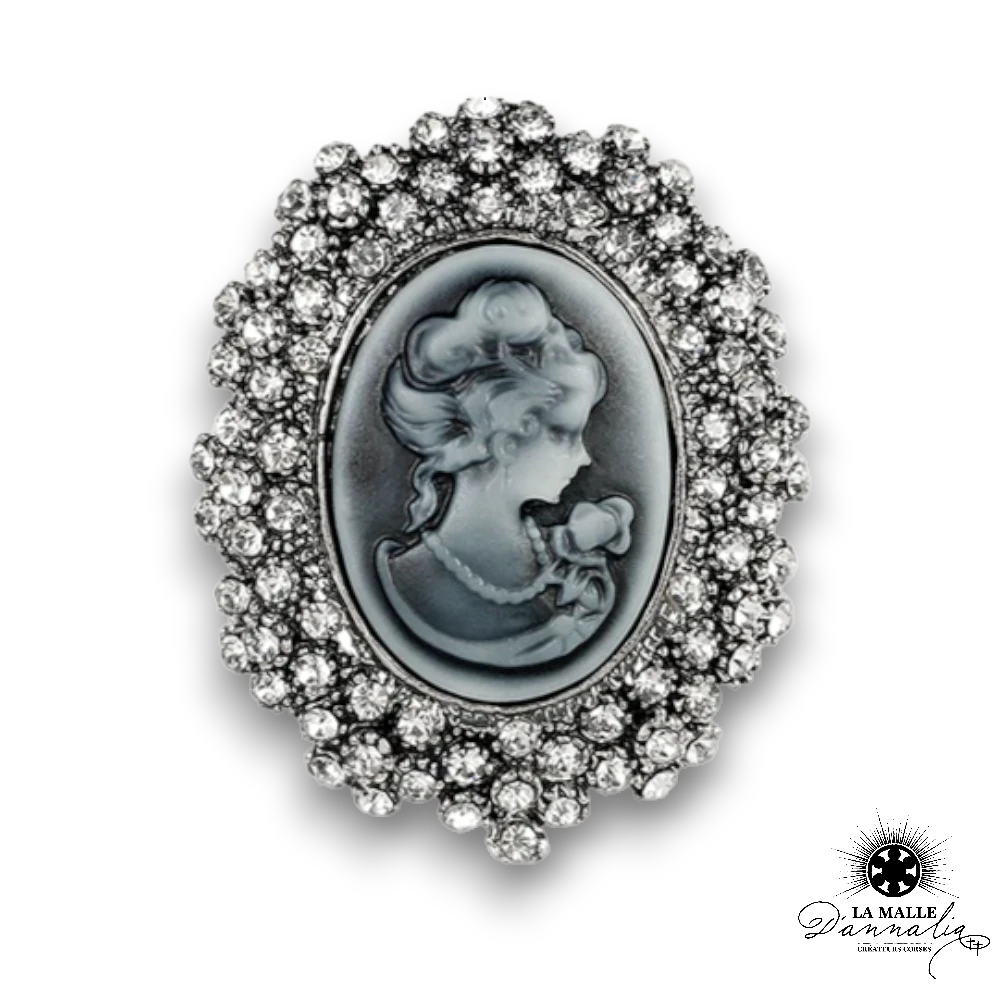 broche camee argent broche taille lamalledannalia