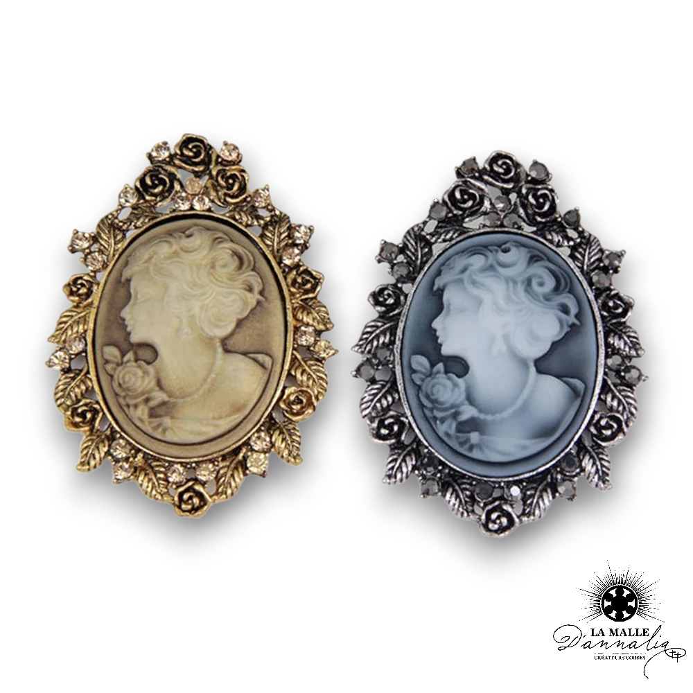 Broche camée Visage de Lumière - Élégance et raffinement | Camee Bijoux Broche camée Visage de Lumière - Élégance et raffinement | Camee Bijoux