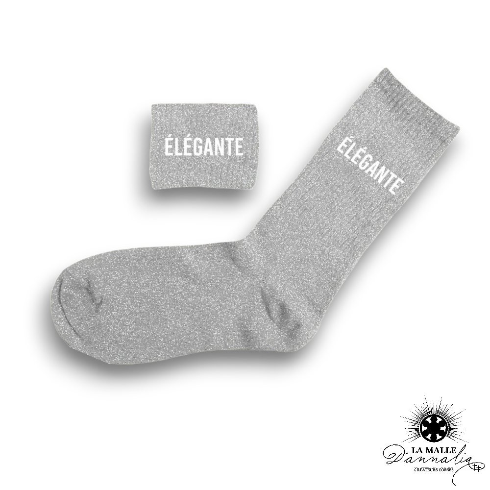 Chaussettes pailletées "Élégante"