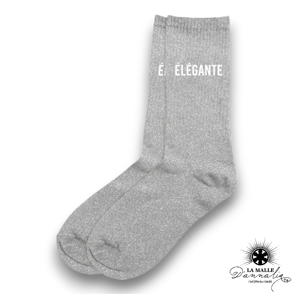 Chaussettes pailletées "Élégante"