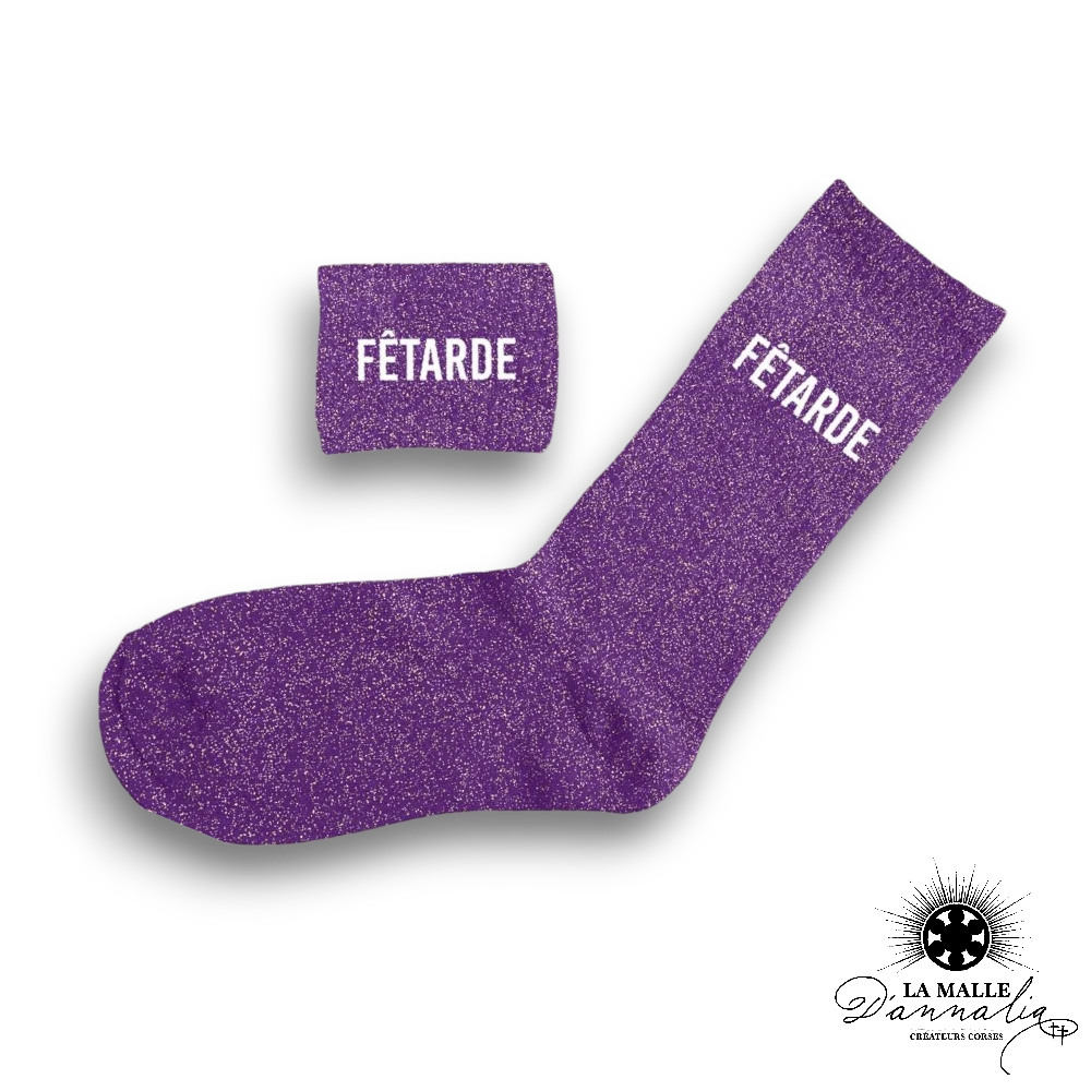 Chaussettes pailletées "Fêtarde"