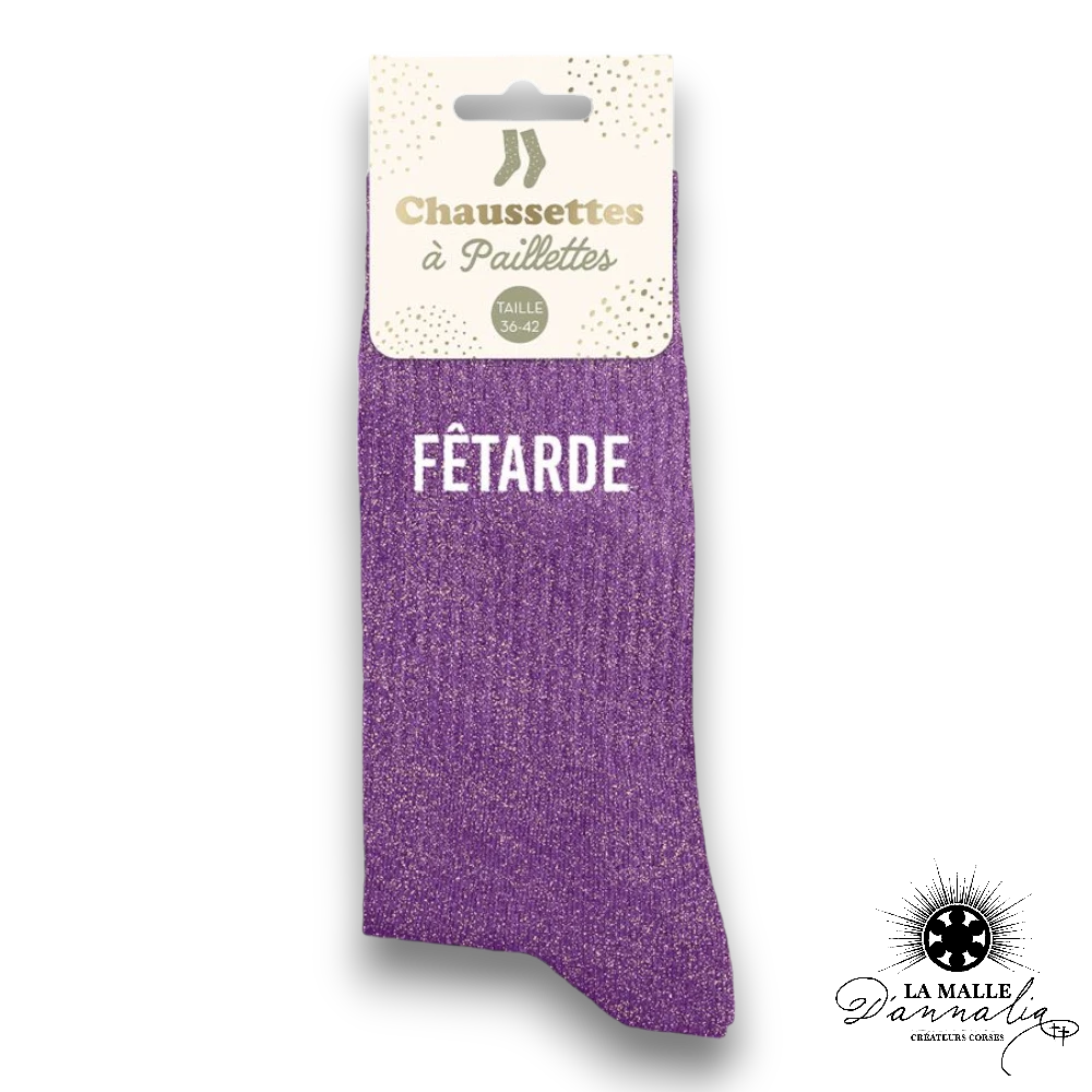 Chaussettes pailletées "Fêtarde"