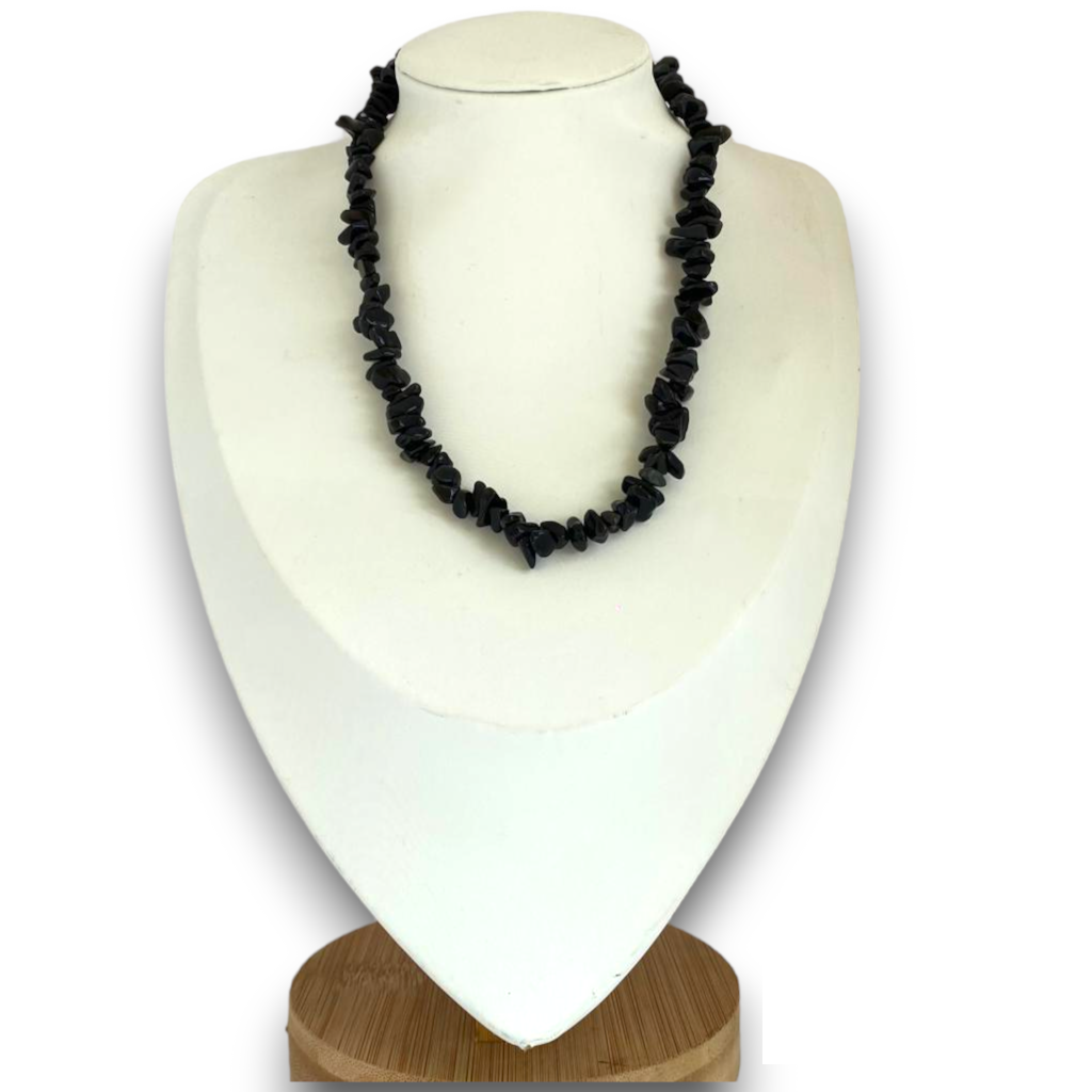 Collier en pierres naturelles : Onyx ou Lapis Lazuli