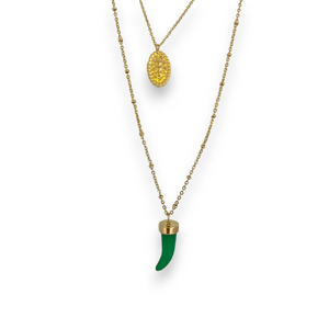 Collier multi rang et breloques