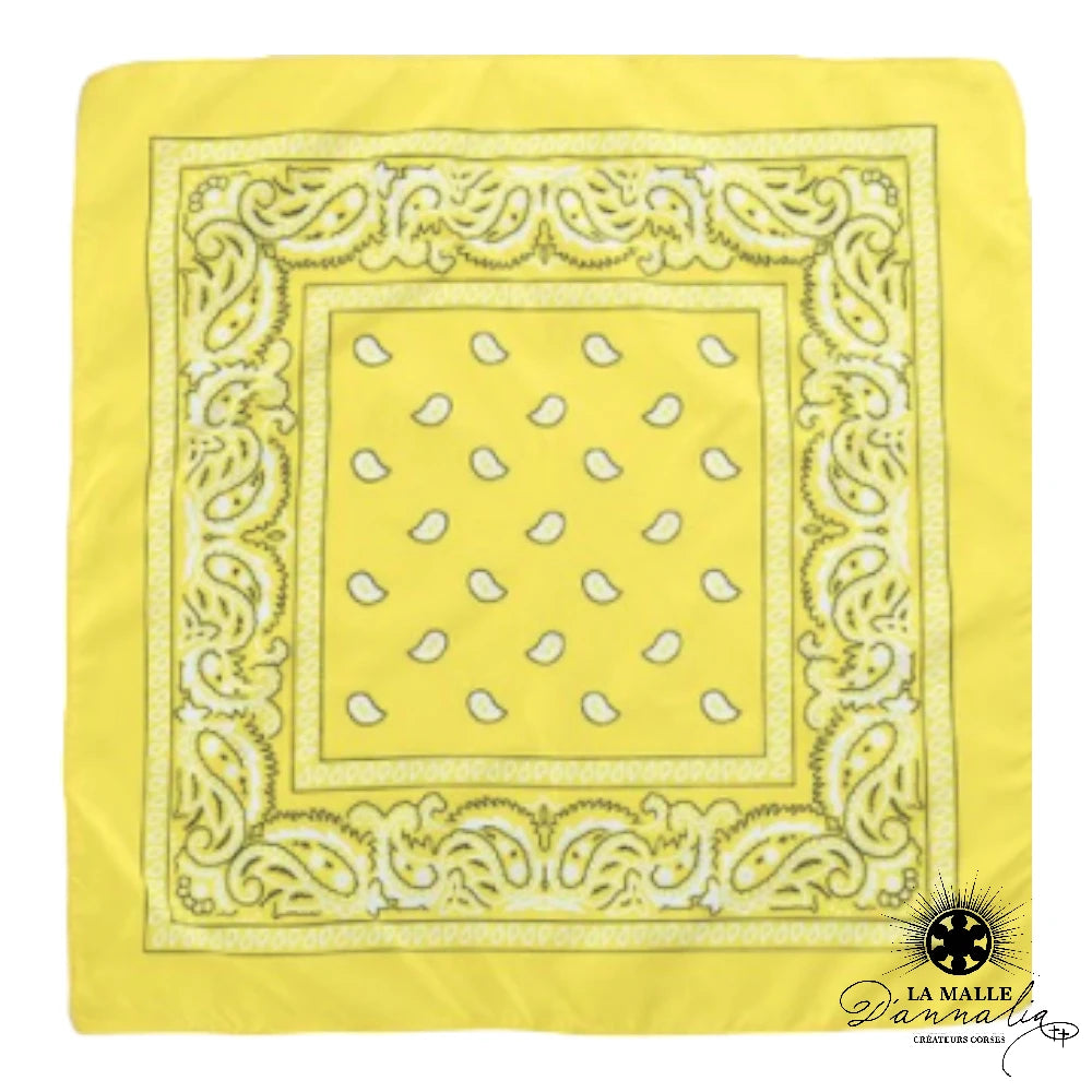 lamalledannalia-Bandana-motif-couleur-jaune