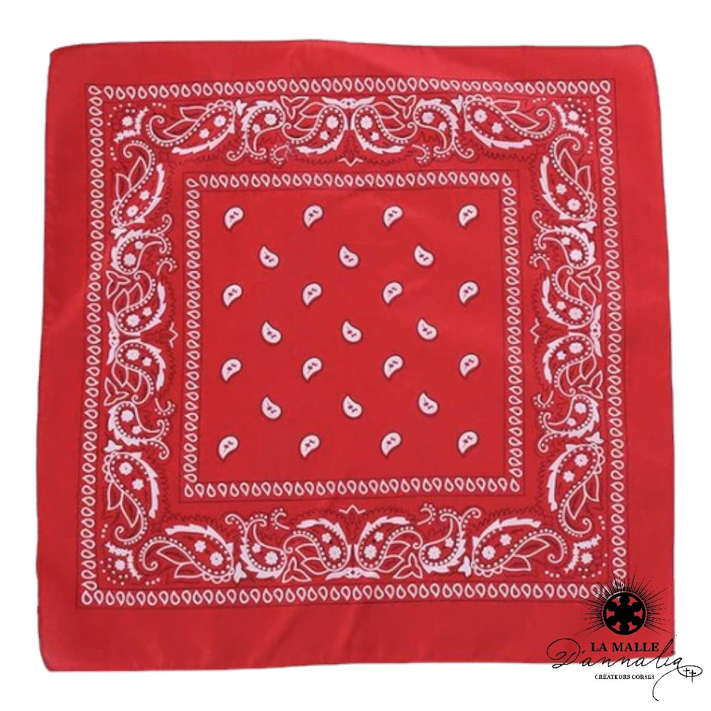 lamalledannalia-Bandana-motif-couleur-rouge