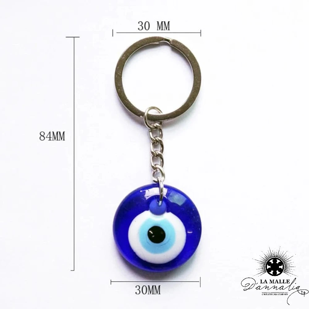 lamalledannalia-Porte-Cle-Talisman-Oeil-Bleu-Symbole-Protection-mesure