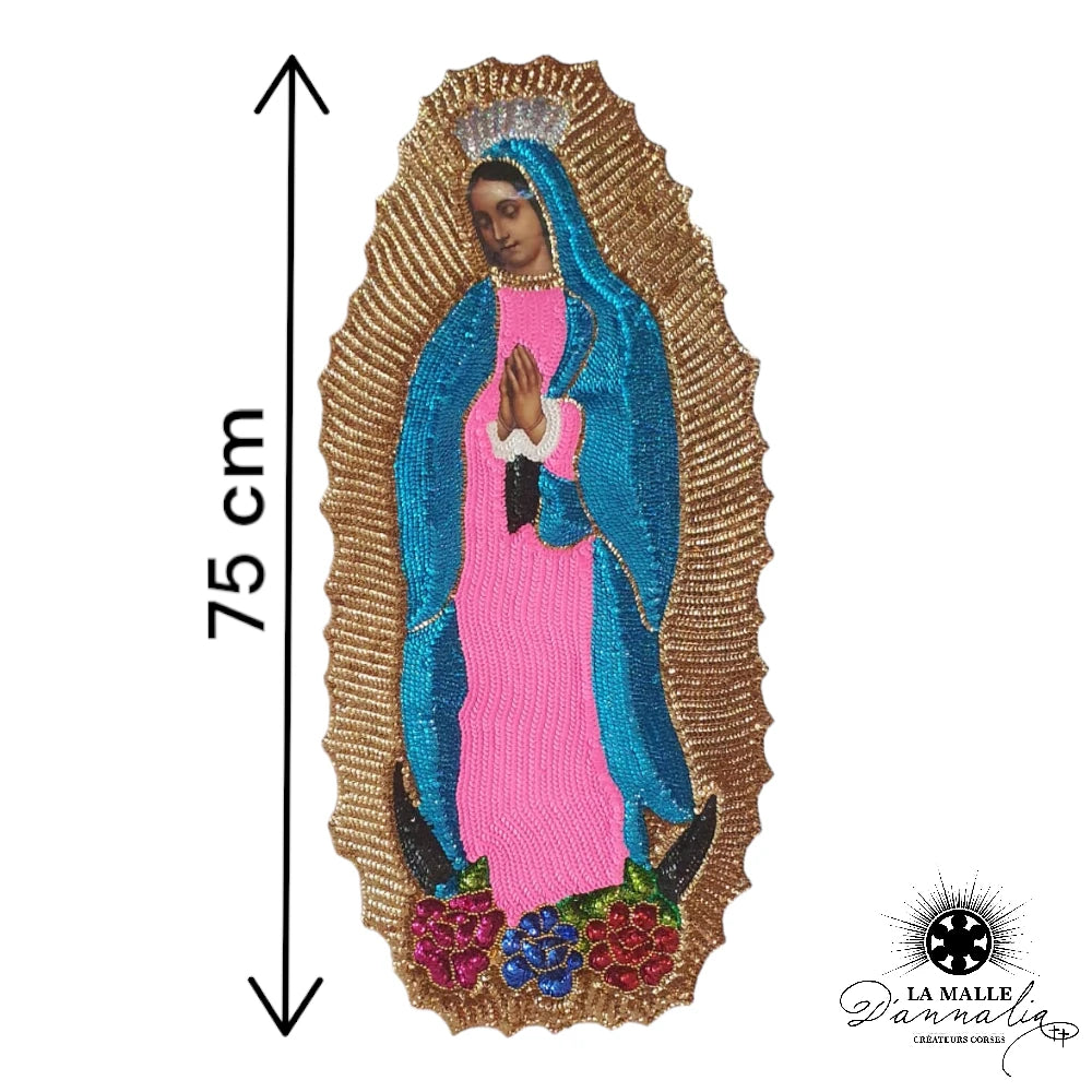 GUADELUPE : Grande icône décoration murale Vierge de Guadalupe