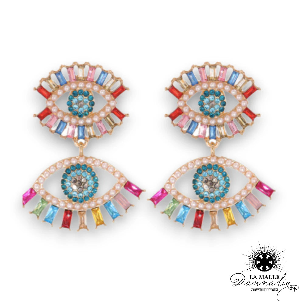 lamalledannalia-bijoux-boucle-oreille-oeil-fantaisie-colore-bleu-rouge