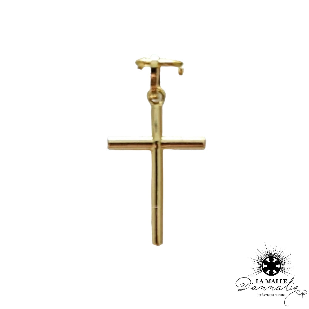 lamalledannalia-bijoux-or-18k-pendentif-croix-simple-beliere
