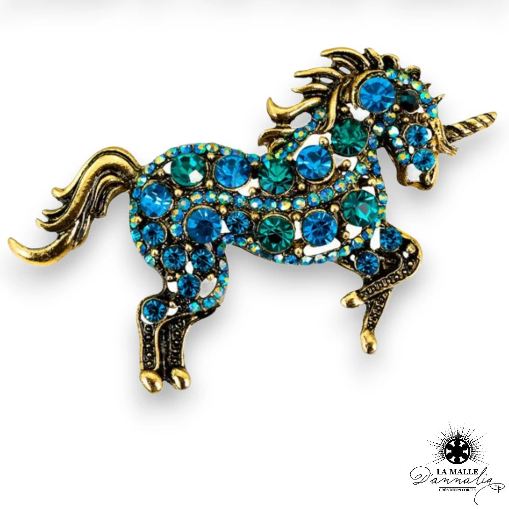 lamalledannalia-broche-fantaisie-licorne-strass-bleu