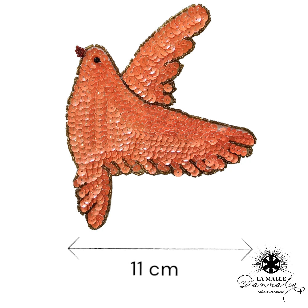 lamalledannalia-ecusson-sequin-oiseau-orange