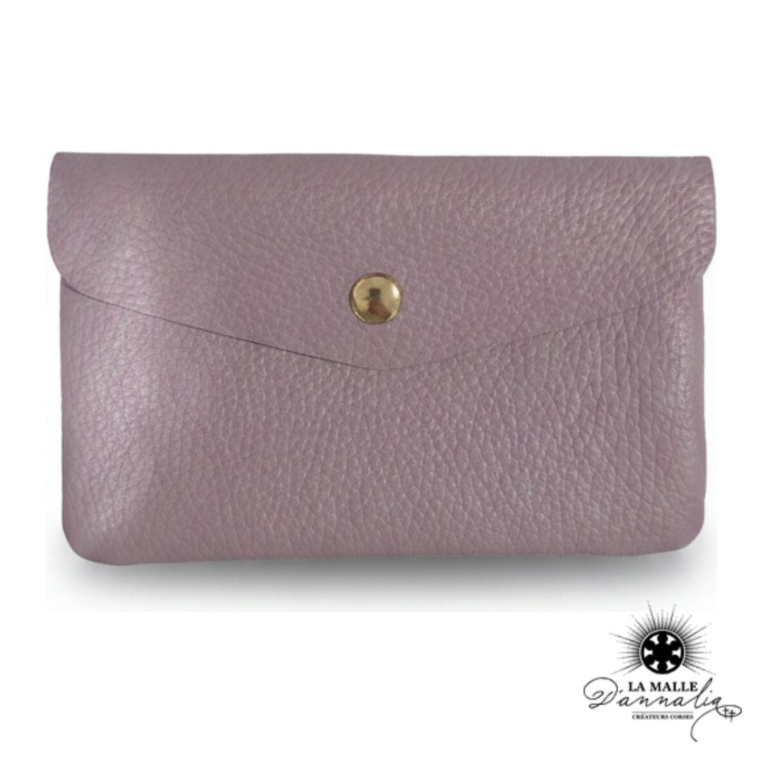 Porte-Monnaie en Cuir Grainé Fabrication Italienne