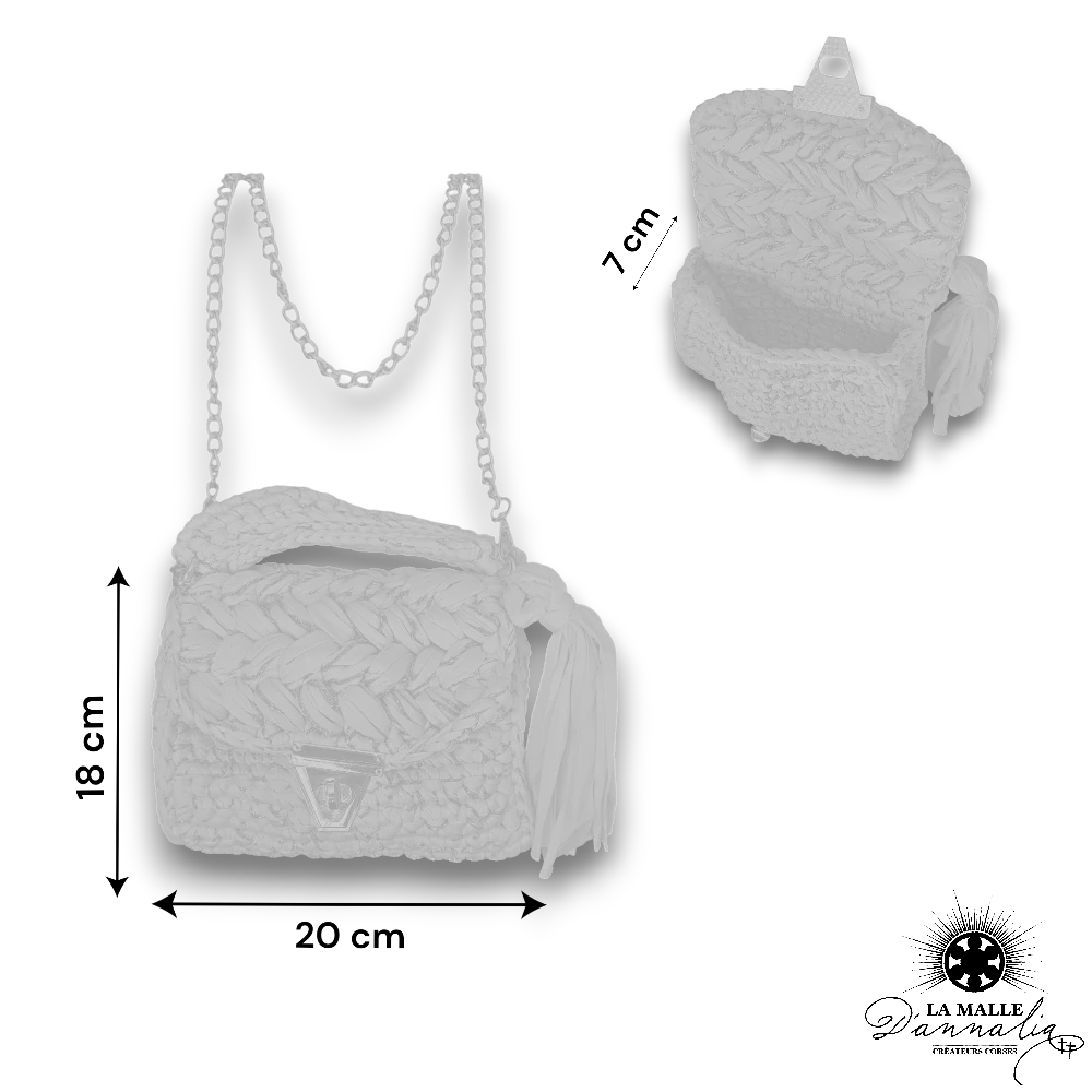 sac tricot blanc lamalledannalia