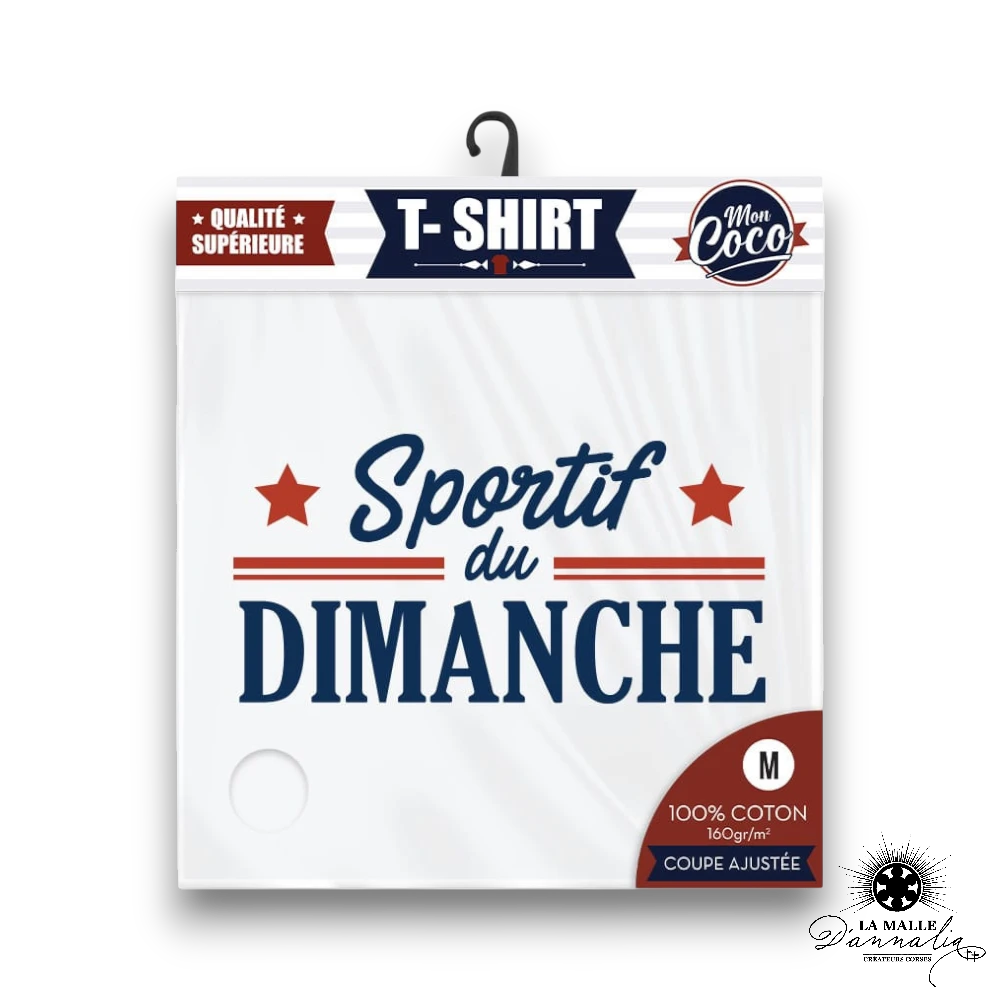 t shirts homme humour sportif dimanche lamalledannalia
