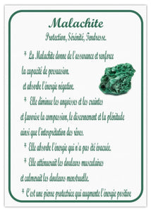 CHIPS MALACHITE : fil rouge chips