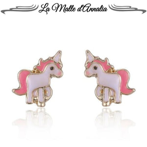 bijou licorne boucle d oreille  enfant bijoux